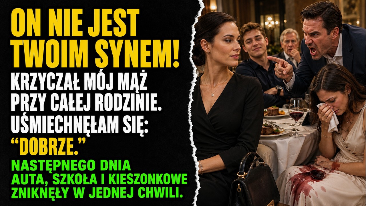 Moja siostra miała na sobie kremową jedwabną suknię, gdy Tymon kopnął dębowy stół i wino polało się jej na nogi. Zamiast przeprosić, roześmiał się i stwierdził, że wieśniacy nie umieją siedzieć...