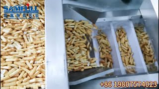 Multihead weigher finger biscuit cookies weighing vffs form fill seal declining packaging machine