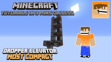 Dropper Elevator Tutorial - Minecraft Tutorials in 3 minutes or less | Minecraft 1.16