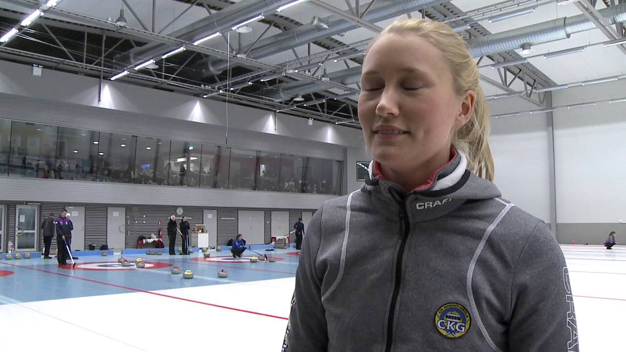 Curling: JSM 2013 Flickor GCK/McManus vs SCK/Karlström