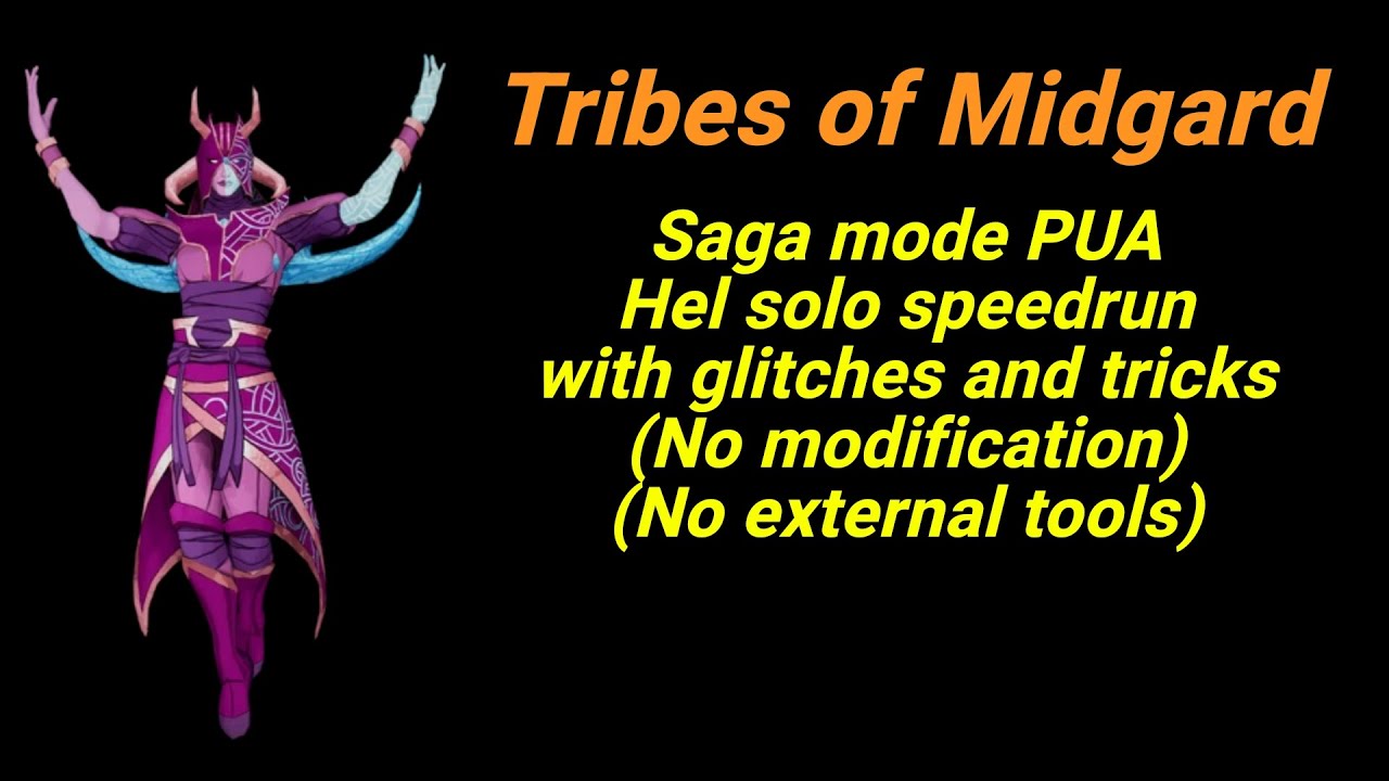 【Tribes of Midgard】Hel solo speedrun with glitches and tricks (No modification)【digest】