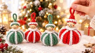 🎄Cute and EASY Crochet Christmas Ornament 🎅 || DIY Christmas Decor