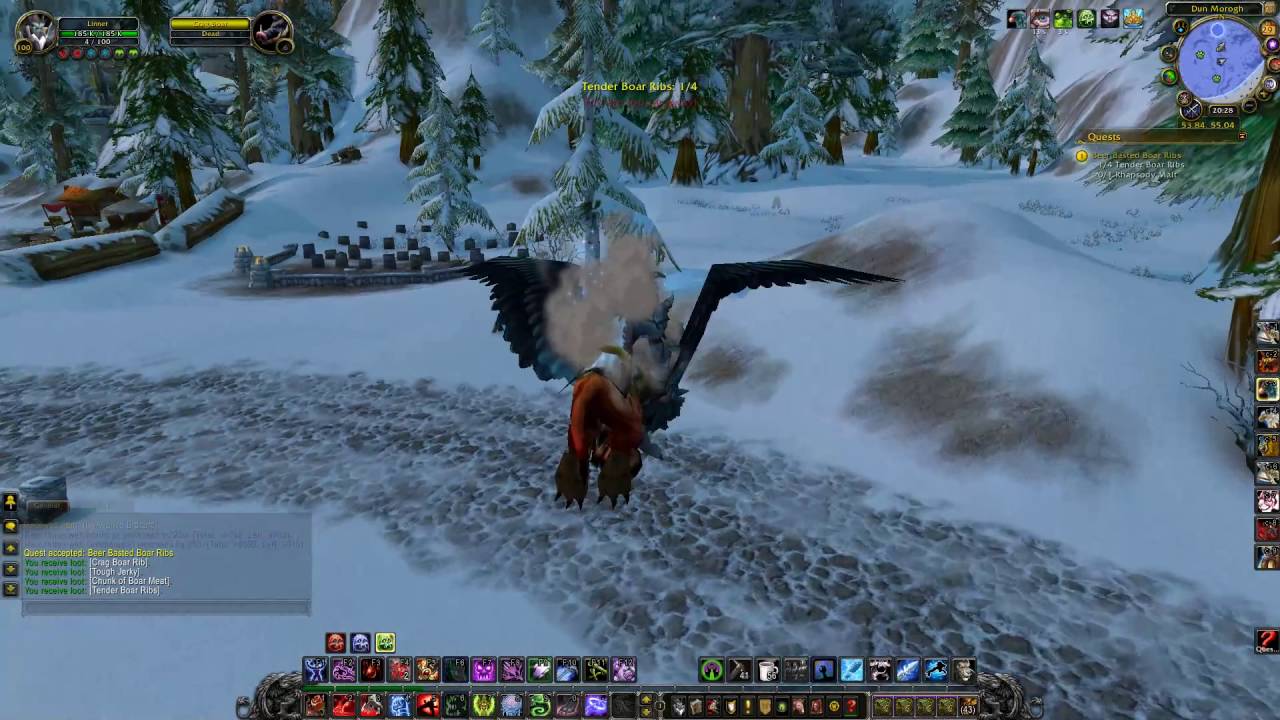 Beer Basted Boar Ribs Quest ID 384 Playthrough Dun Morogh YouTube