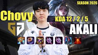 GEN Chovy AKALI vs SYNDRA Mid - Patch 26.16 KR Ranked | lolrec