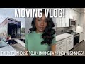 Moving vlog empty towwnhouse tour  moving day cleaning  packing  new beginnings  ft luvmehair