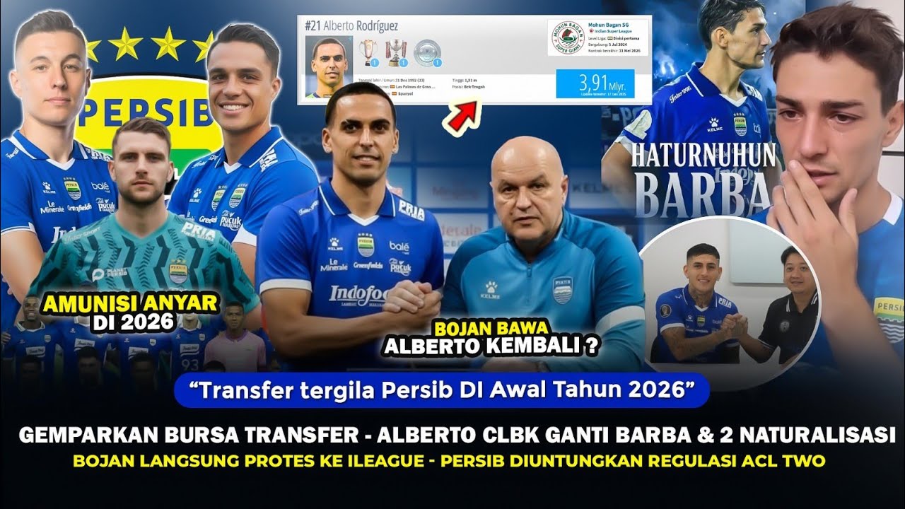 INI BARU KEJUTAN PERSIB DI TAHUN 2026‼️Alberto CLBK gantikan Barba, 2 Naturalisasi Diumumkan⁉️Bojan🔥