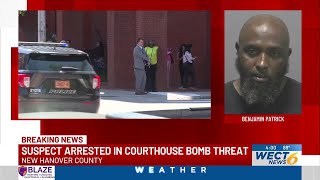 Man arrested and charged in connection to New Hanover Co. Courthouse bomb threat