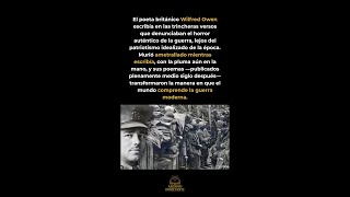 El poeta que escribió hasta morir #WW1 #HistoriaReal #WilfredOwen