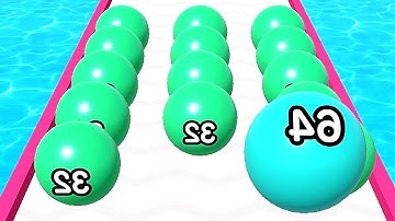 Merge Ball Run and Merge 2048 ! Gameplay Walkthrough Part 36 android, ios