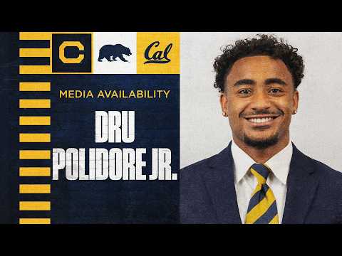 Cal Football: Dru Polidore Jr. Media Availability (3.19.2026)