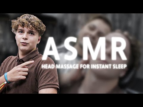 INSTANT SLEEP On Barber Chair | The World's Best ASMR Head Massage Therapy