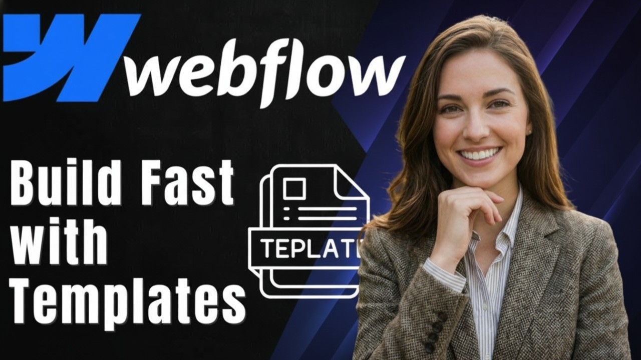 Website schnell mit Webflow Library Templates bauen | Ohne Code (No ...
