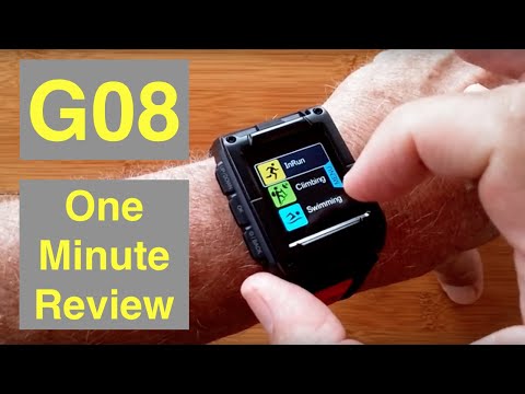 MAKIBES G08 Bright Full COLOR GPS IP67 Waterproof Apple Watch Shaped Smartwatch: One Minute Overview