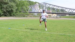 Lateral Butt Kick Run