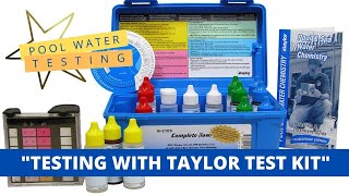 Pool Water Chemical Testing