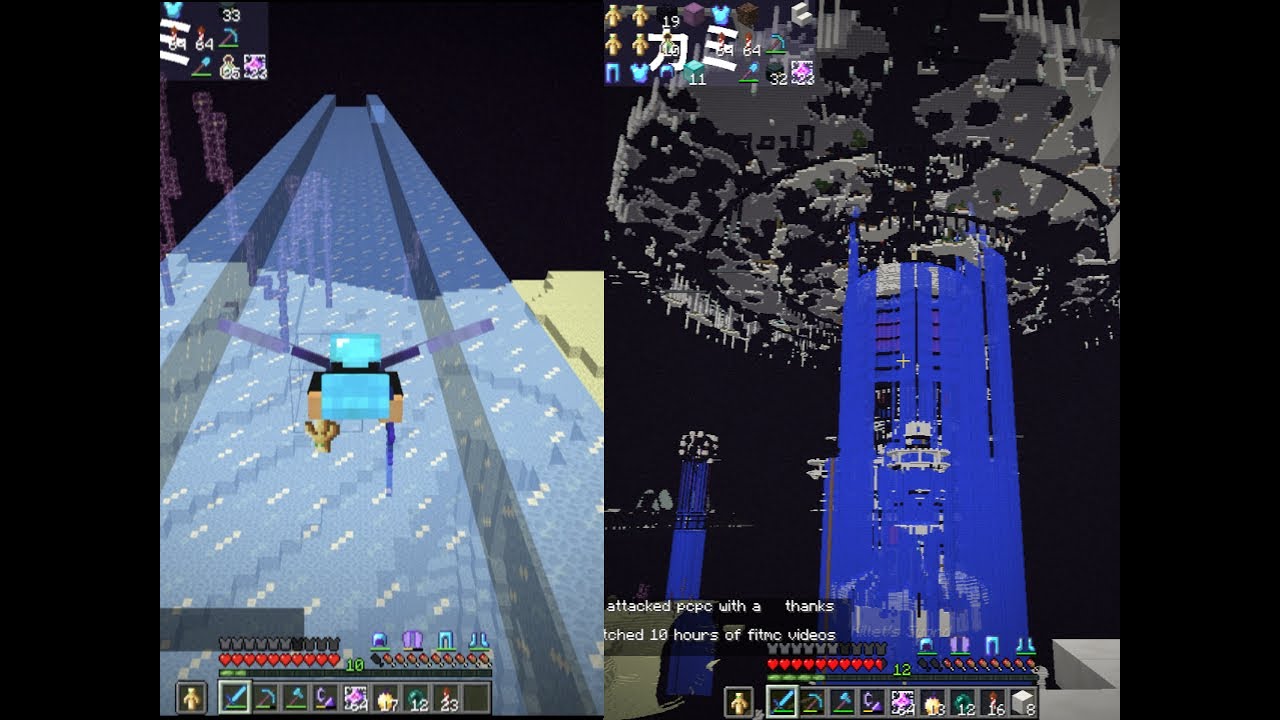 2b2t - Traveling the -X End highway to Space Valkyria 3 - YouTube