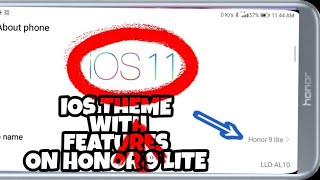 IOS 11 THEME WITH FEATURES ON HONOR 9 LITE screenshot 5