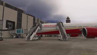 VUELO POR eeuu B77w IBO400 APP ILS kord RWY10L IBEROAIR