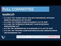 Full Committee Markup