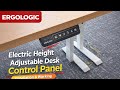 ergologic Height Adjustable Desk Control Panel