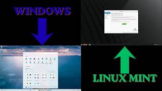 Comparando o uso básico do Windows 11 com o Linux Mint #linuxgaming #windows #steam