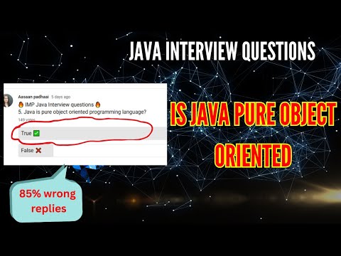 Is java pure Object Oriented? | Java Full Course