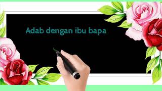 Adab dengan ibu bapa - Tahun 1