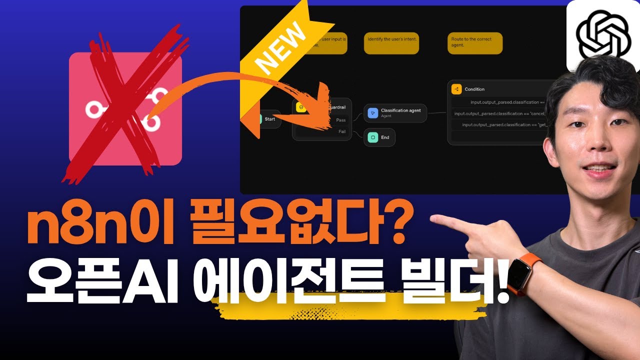 n8n 끝났다? 오픈AI Agent Builder 직접 써보니 달랐습니다