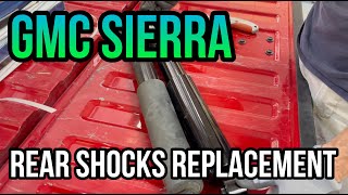How to replace the rear shocks on 2007-2013 GMC Sierra How to replace the rear shocks on 2007-2013 GMC Sierra
