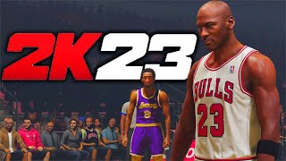 NBA 2K23 JORDAN CHALLENGES YOUNG KOBE VS JORDAN NEW MOMENT!?