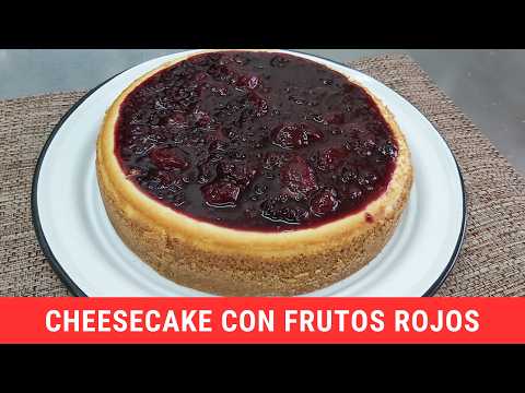 Cheesecake with red berries.- Recipes by LuzMa