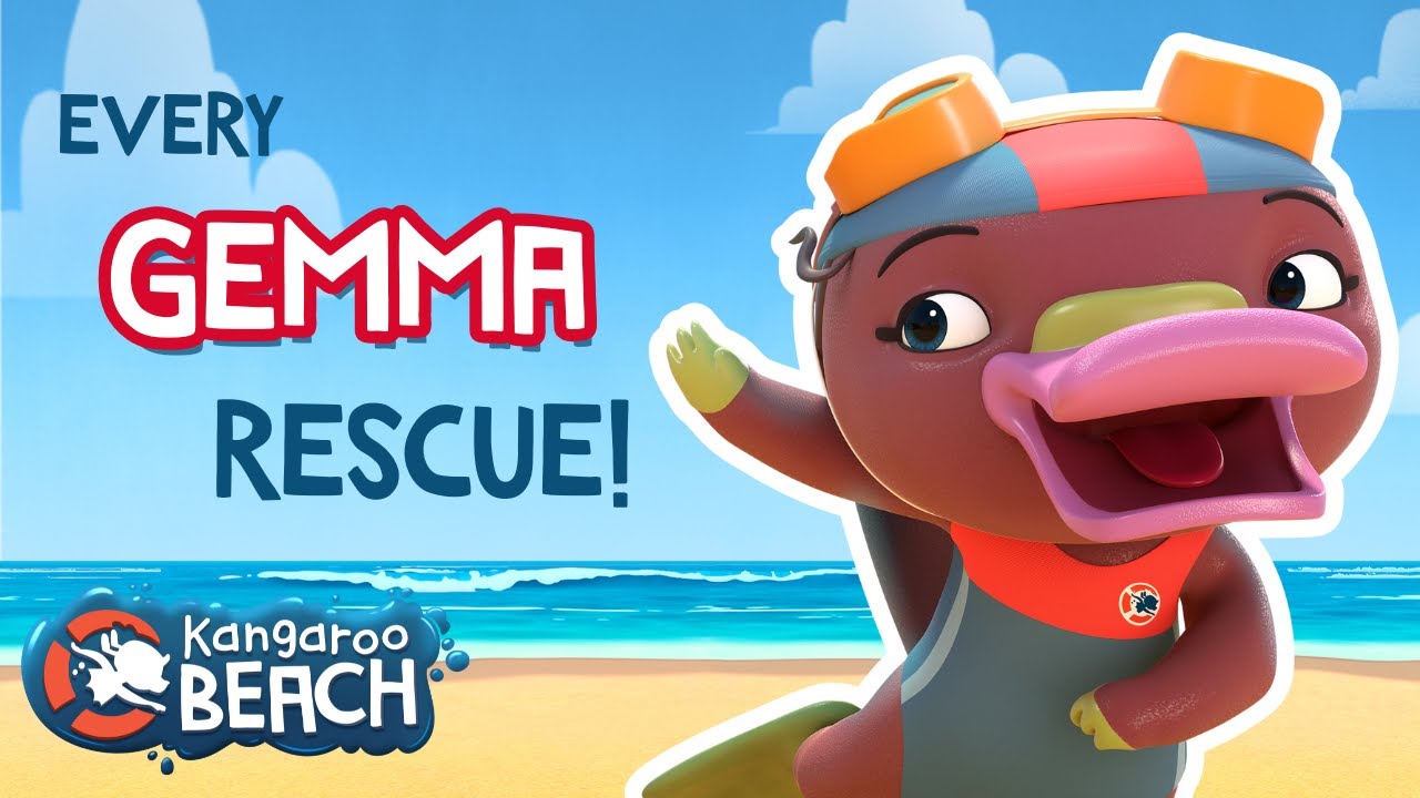Every Gemma the Platypus rescue! 🛟| Compilation for Kids | Kangaroo Beach