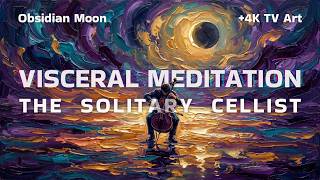 Obsidian Moon [1-HOUR] Haunting Cello for Shadow Work Music | 4K TV Art