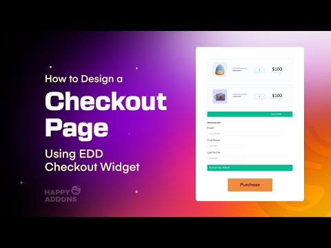 How to Design a Checkout page using EDD Checkout Widget