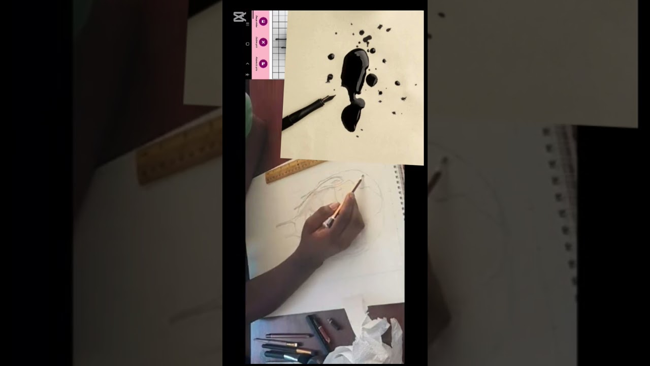 GLOSSY SKIN DRAWING WITH AFFORDABLE MATERIALS 