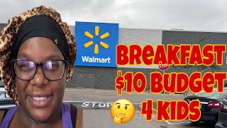 FEEDING MY 4 KIDS BREAKFAST WITH ONLY A $10 BUDGET 😱👀👀