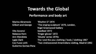 A history of modern art in 73 lectures: lecture 71 (Performance and body art)