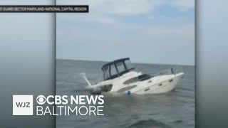 Coast Guard rescues two from sinking boat in Maryland waters