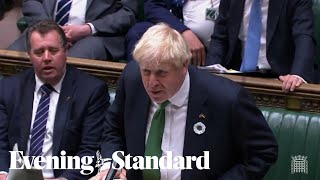 Boris Johnson says he’ll leave ‘with head held high’ as PM clashes with Keir Starmer in Commons