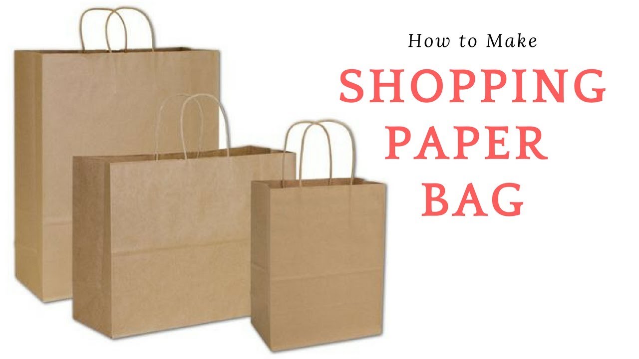 How To Make || Shopping Paper Bag || Paper Bag || Shopping bag - YouTube