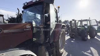 Farmers block highways across Greece in protest over rising costs and EU trade deal