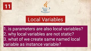 java-local variables