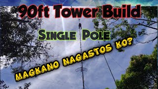 Magkano nagastos ko sa 90ft tower build Single pole