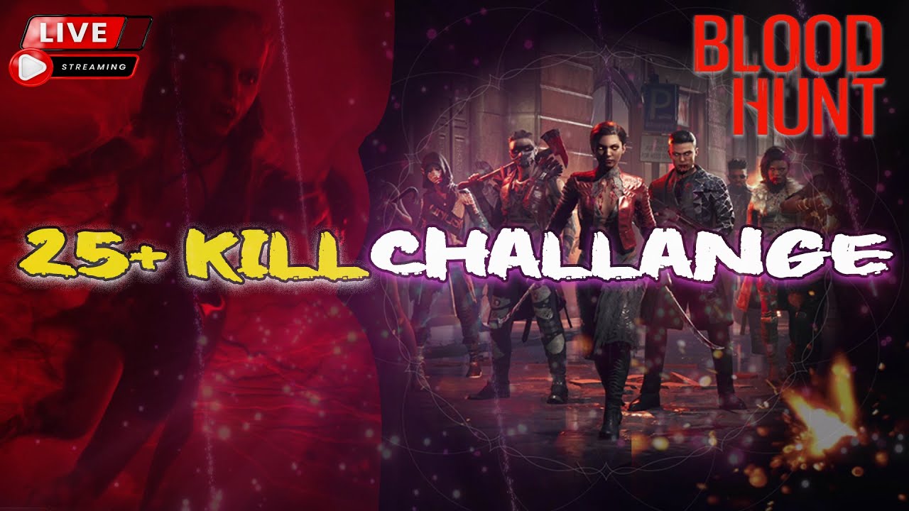 25+ kill and 8000+ damage challenge - Blood Hunt Solo Gameplay - YouTube