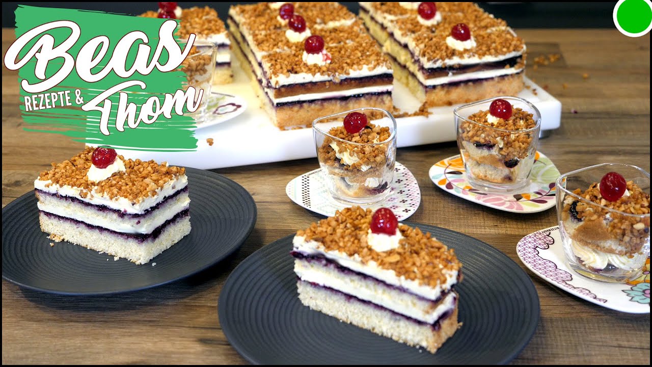 Frankfurter Kranz Schnitten  💛 vom Blech eckig backen