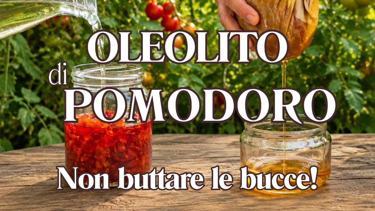 Oleolito di POMODORO: dalle BUCCE un siero VISO anti-age pazzesco!