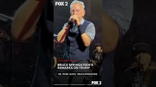 Celebrity Bruce Springsteen's remarks on President Trump Wealth