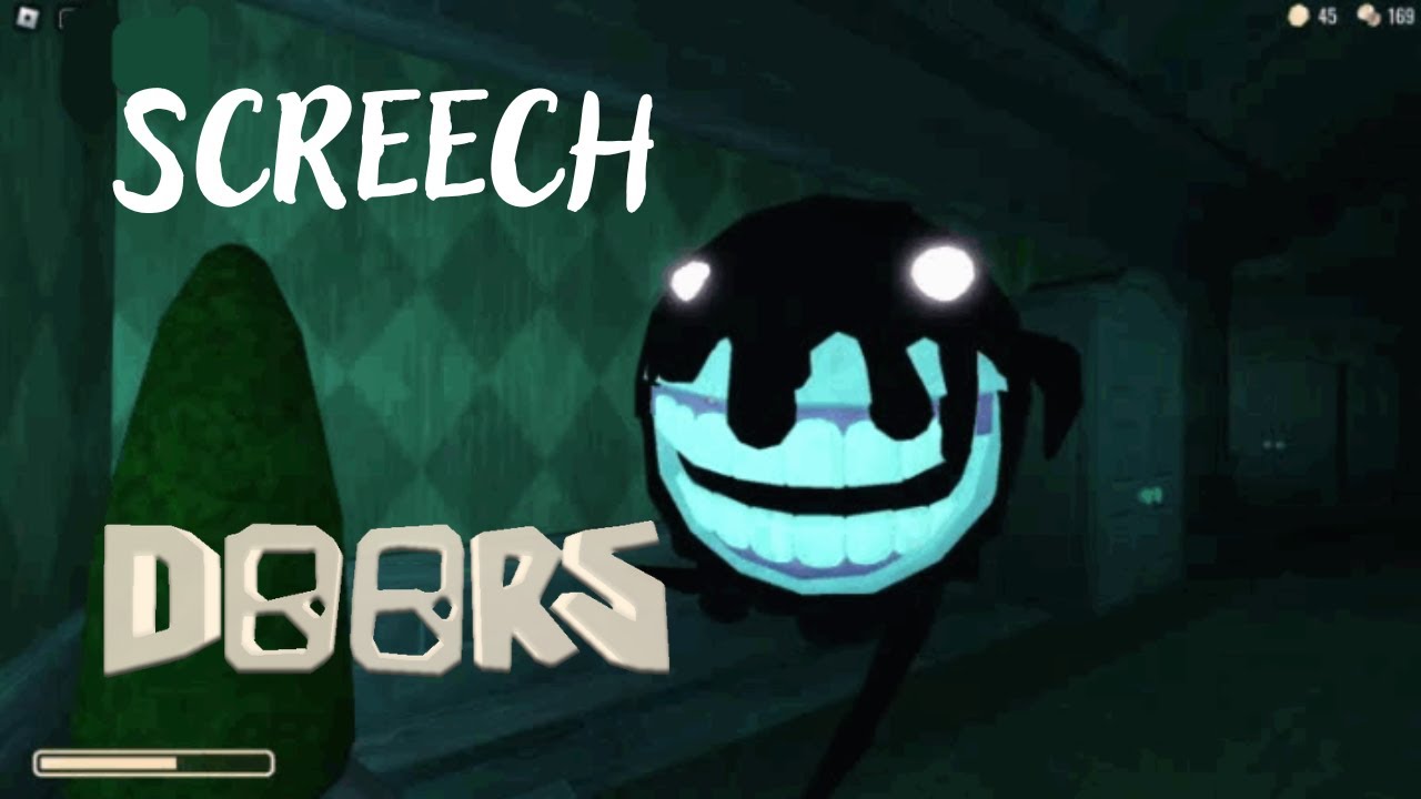 Roblox DOORS Screech Jumpscare is HIDING in dark roomrobloxdoors YouTube