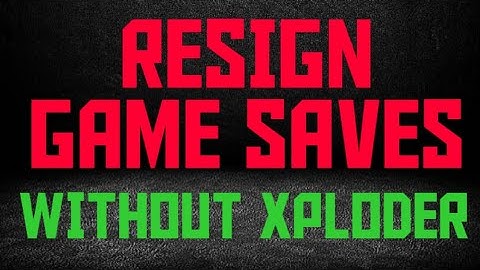 HOW TO RESIGN PS3 GAMES WITHOUT XPLODER