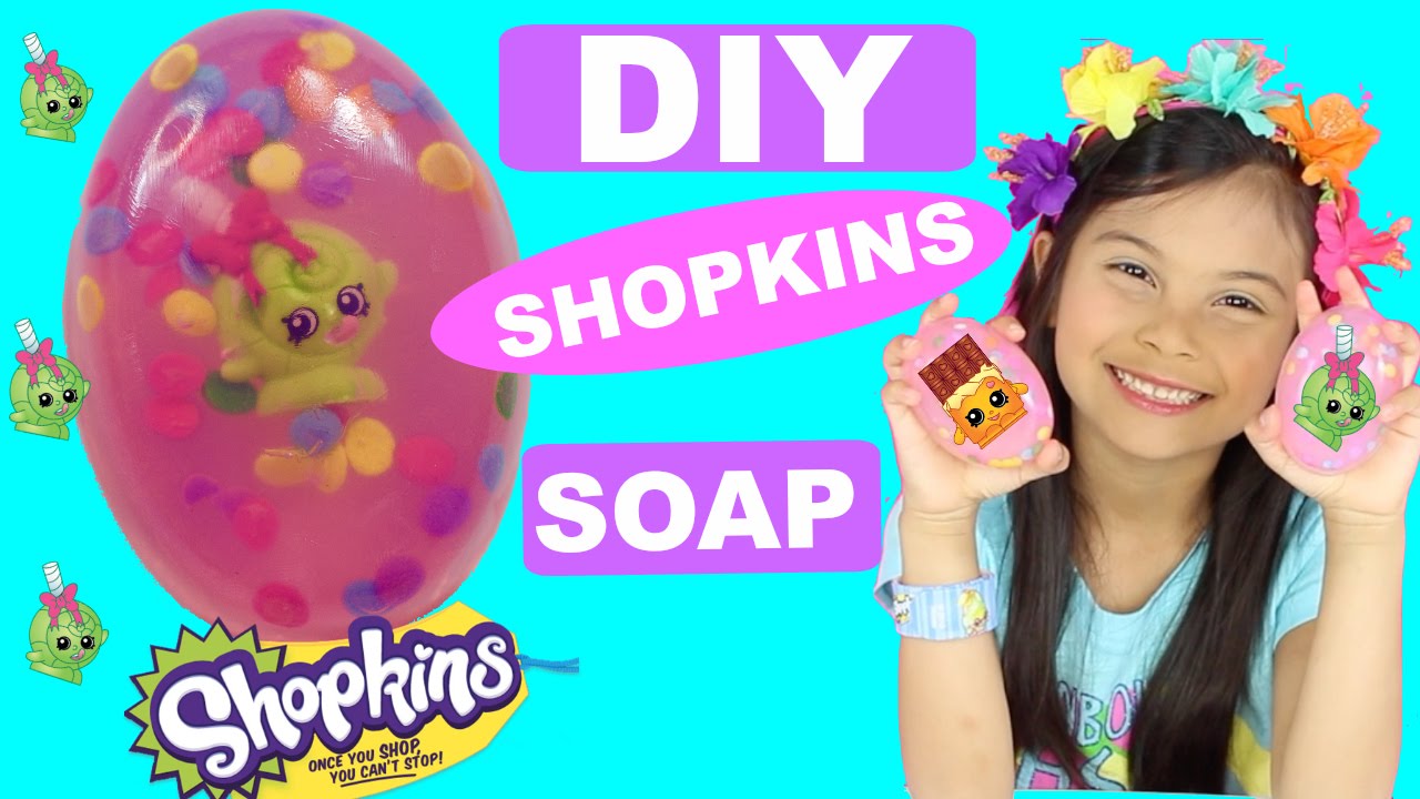DIY SHOPKINS SOAP -  EASY MELT & POUR SOAP TUTORIAL | TIANA HEARTS